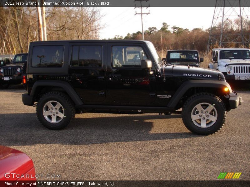 Black / Black 2012 Jeep Wrangler Unlimited Rubicon 4x4