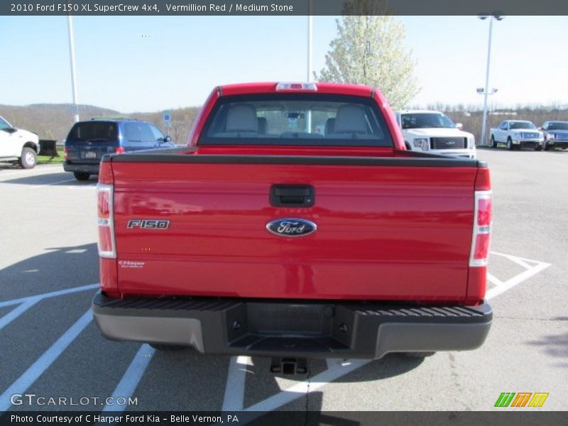Vermillion Red / Medium Stone 2010 Ford F150 XL SuperCrew 4x4