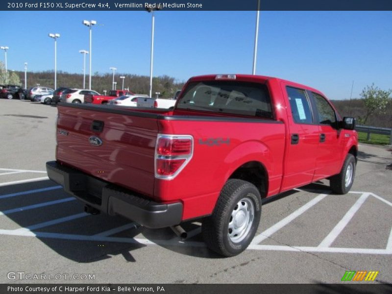 Vermillion Red / Medium Stone 2010 Ford F150 XL SuperCrew 4x4
