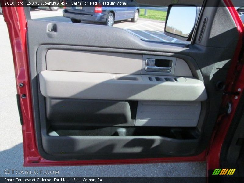 Vermillion Red / Medium Stone 2010 Ford F150 XL SuperCrew 4x4