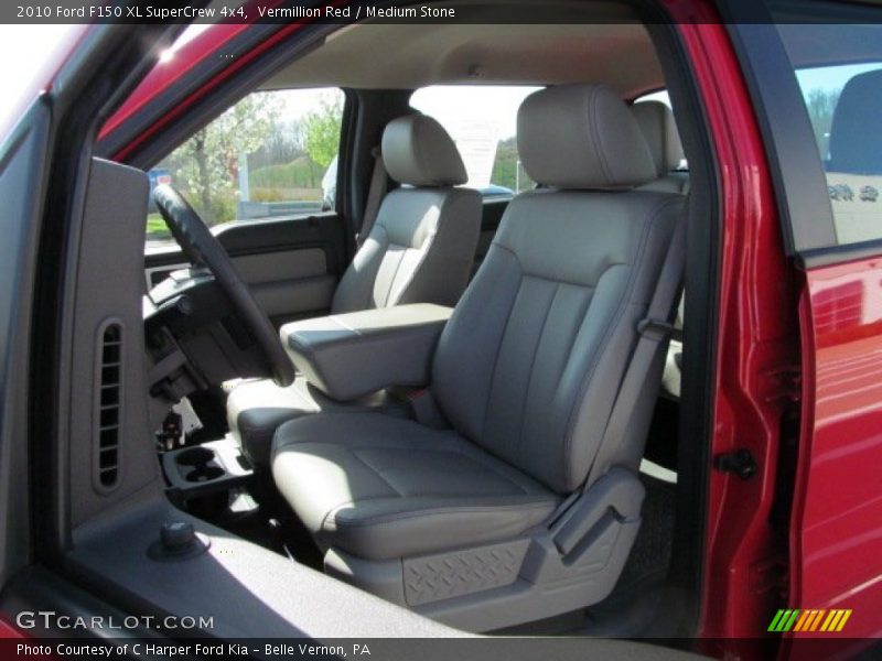 Vermillion Red / Medium Stone 2010 Ford F150 XL SuperCrew 4x4