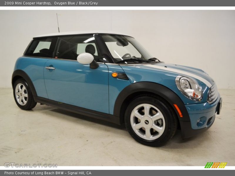 Oxygen Blue / Black/Grey 2009 Mini Cooper Hardtop