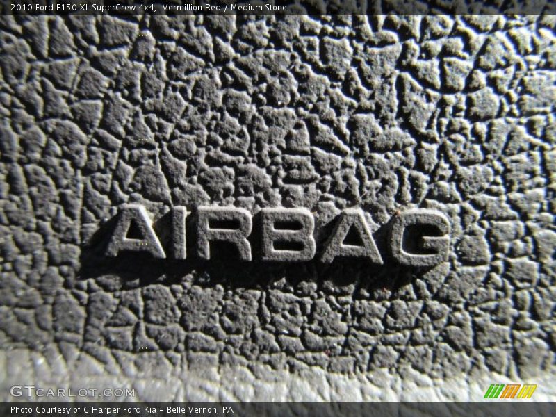 Vermillion Red / Medium Stone 2010 Ford F150 XL SuperCrew 4x4