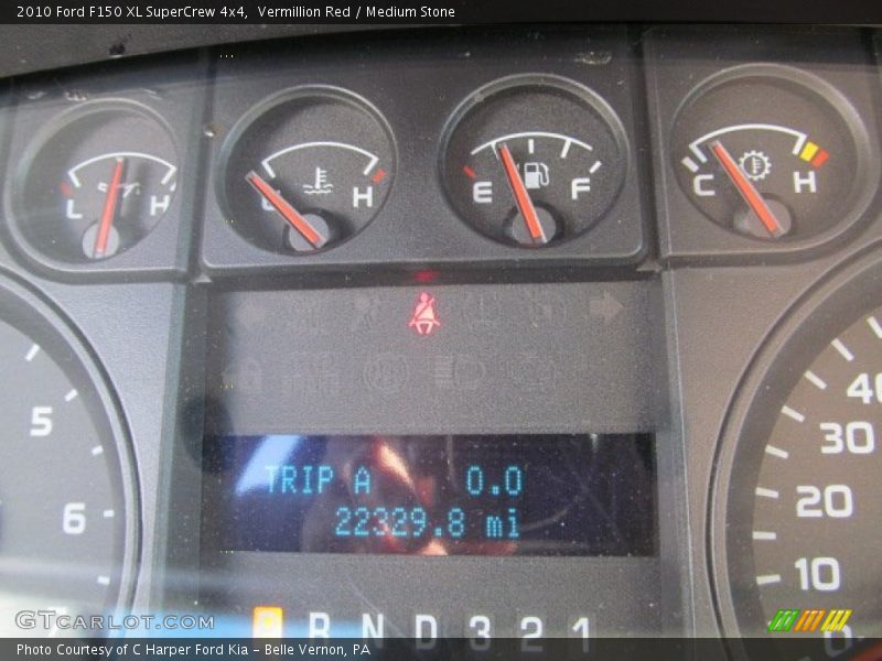 Vermillion Red / Medium Stone 2010 Ford F150 XL SuperCrew 4x4