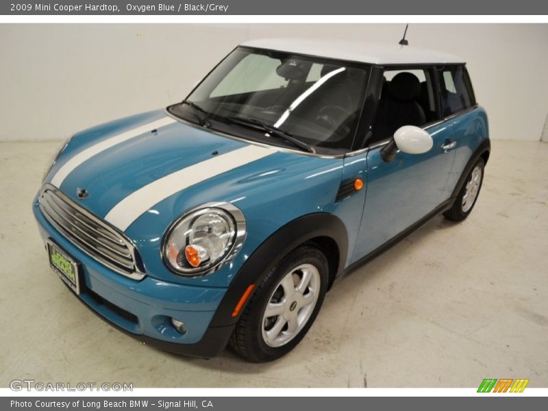 Oxygen Blue / Black/Grey 2009 Mini Cooper Hardtop