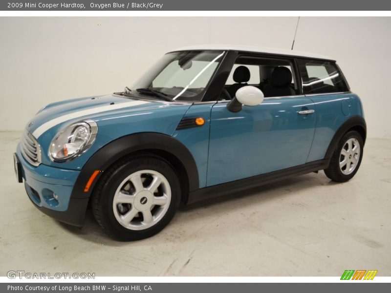 Oxygen Blue / Black/Grey 2009 Mini Cooper Hardtop