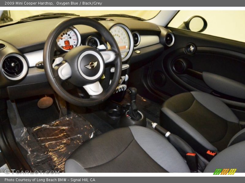 Oxygen Blue / Black/Grey 2009 Mini Cooper Hardtop