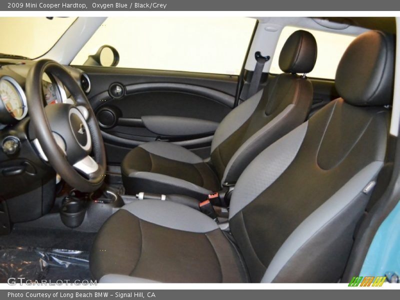 Oxygen Blue / Black/Grey 2009 Mini Cooper Hardtop