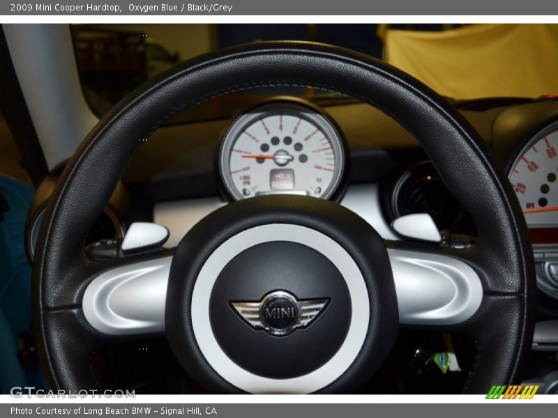 Oxygen Blue / Black/Grey 2009 Mini Cooper Hardtop