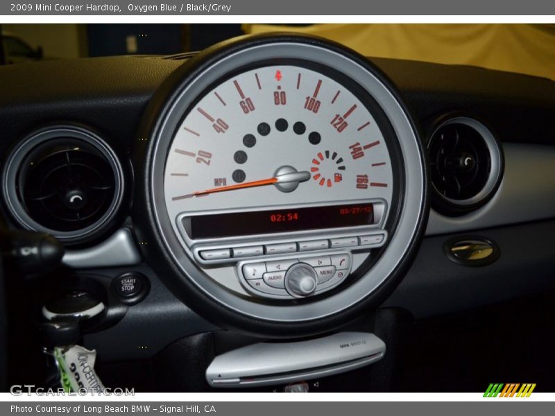 Oxygen Blue / Black/Grey 2009 Mini Cooper Hardtop
