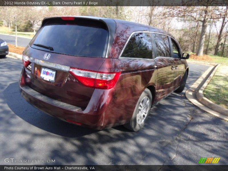 Dark Cherry Pearl II / Beige 2012 Honda Odyssey EX-L