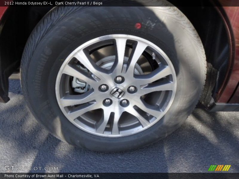 Dark Cherry Pearl II / Beige 2012 Honda Odyssey EX-L