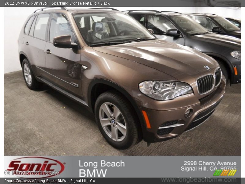 Sparkling Bronze Metallic / Black 2012 BMW X5 xDrive35i