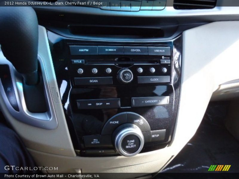 Dark Cherry Pearl II / Beige 2012 Honda Odyssey EX-L