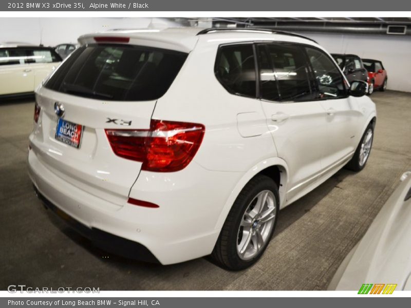 Alpine White / Black 2012 BMW X3 xDrive 35i