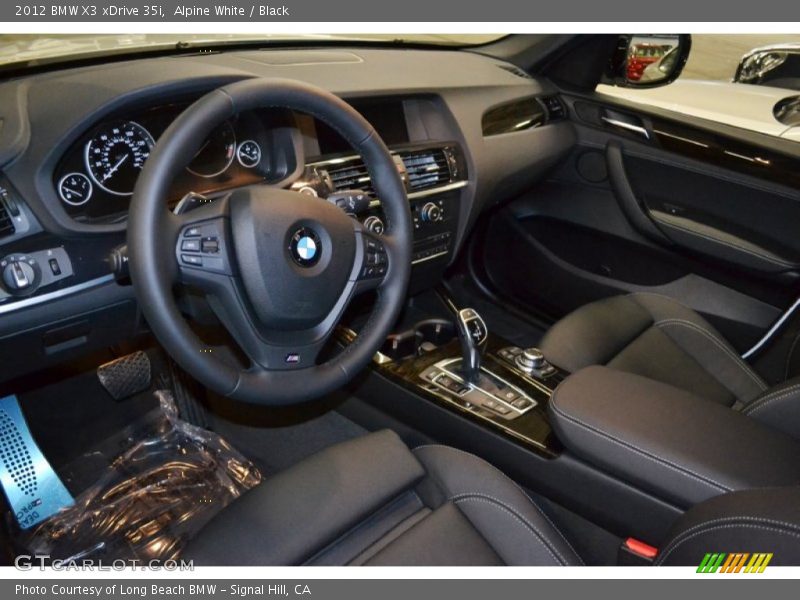 Alpine White / Black 2012 BMW X3 xDrive 35i