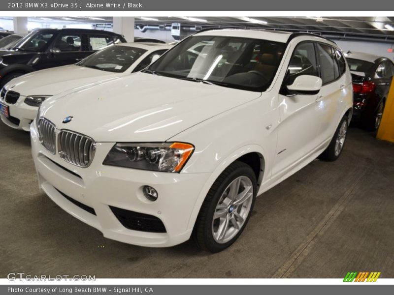 Alpine White / Black 2012 BMW X3 xDrive 35i