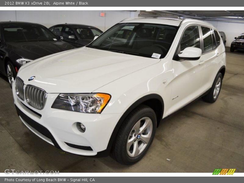 Alpine White / Black 2012 BMW X3 xDrive 28i