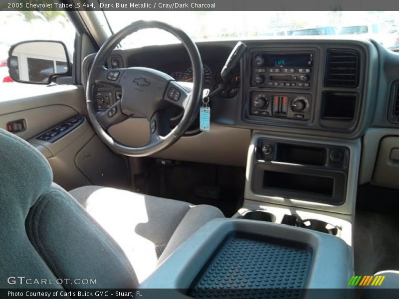 Dark Blue Metallic / Gray/Dark Charcoal 2005 Chevrolet Tahoe LS 4x4