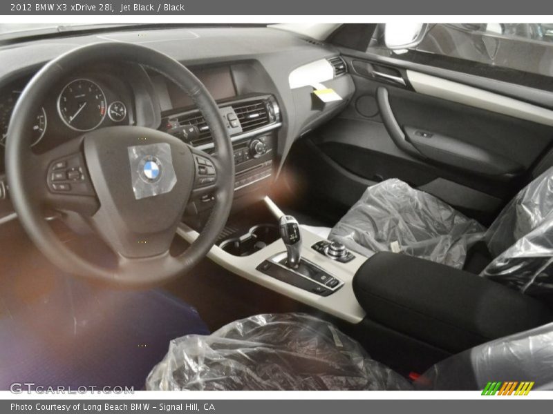 Jet Black / Black 2012 BMW X3 xDrive 28i