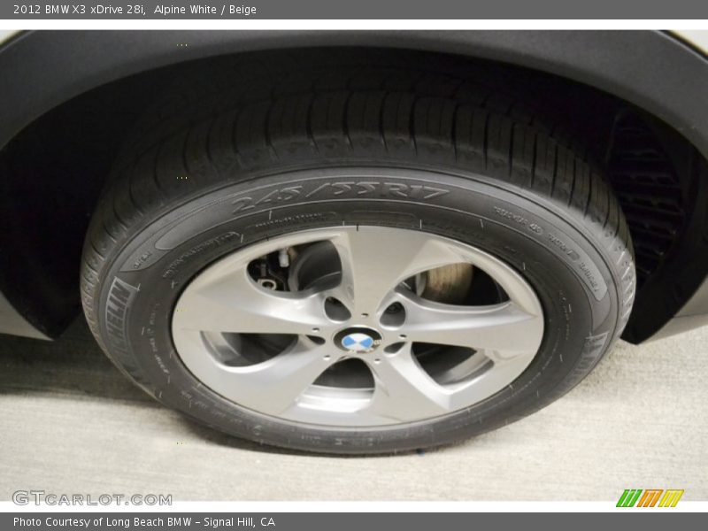 Alpine White / Beige 2012 BMW X3 xDrive 28i