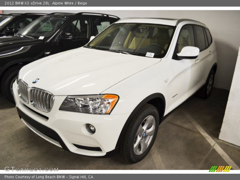 Alpine White / Beige 2012 BMW X3 xDrive 28i