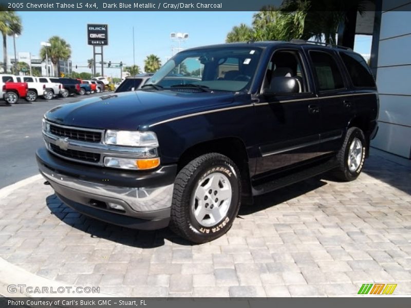 Dark Blue Metallic / Gray/Dark Charcoal 2005 Chevrolet Tahoe LS 4x4