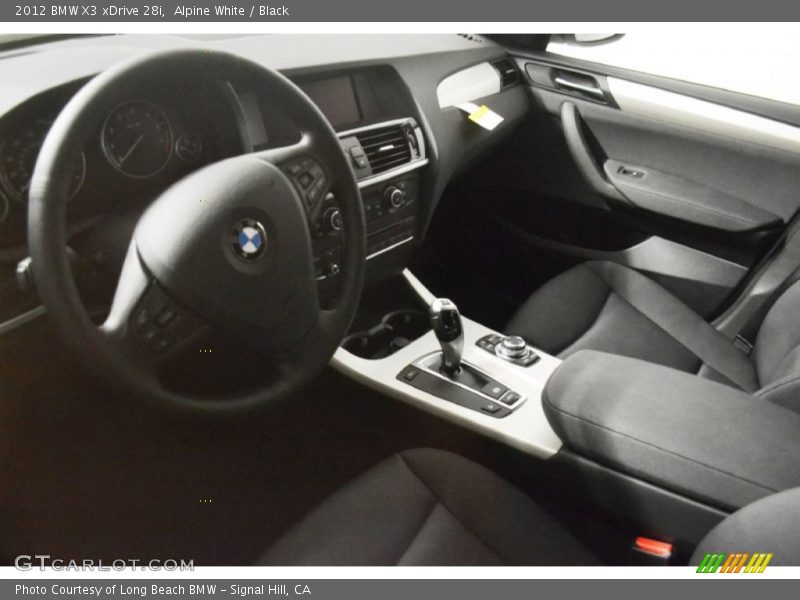 Alpine White / Black 2012 BMW X3 xDrive 28i