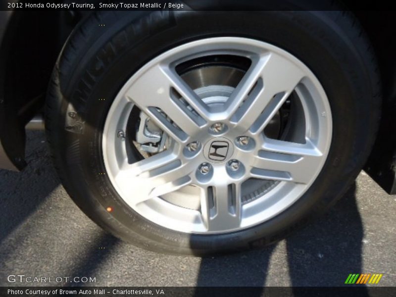 Smoky Topaz Metallic / Beige 2012 Honda Odyssey Touring