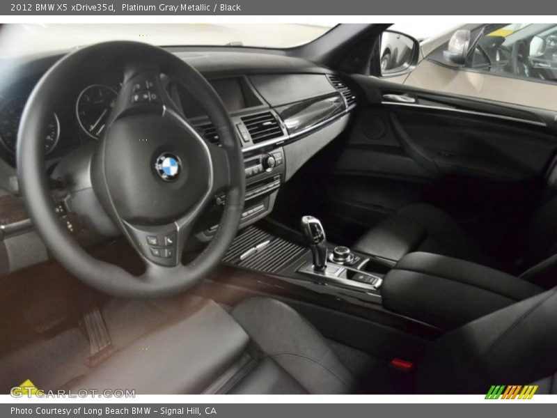 Platinum Gray Metallic / Black 2012 BMW X5 xDrive35d