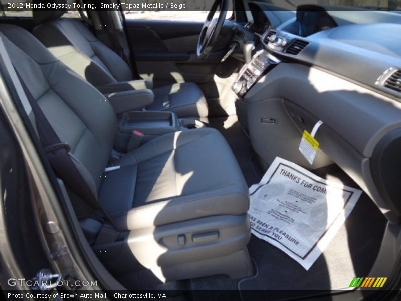 Smoky Topaz Metallic / Beige 2012 Honda Odyssey Touring