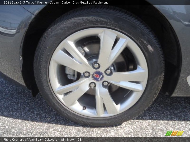 Carbon Grey Metallic / Parchment 2011 Saab 9-5 Turbo4 Premium Sedan