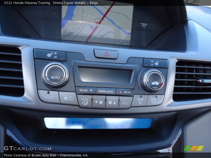 Smoky Topaz Metallic / Beige 2012 Honda Odyssey Touring