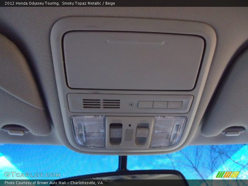 Smoky Topaz Metallic / Beige 2012 Honda Odyssey Touring