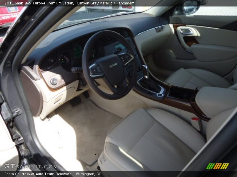 Carbon Grey Metallic / Parchment 2011 Saab 9-5 Turbo4 Premium Sedan