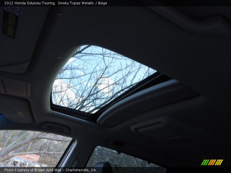 Smoky Topaz Metallic / Beige 2012 Honda Odyssey Touring