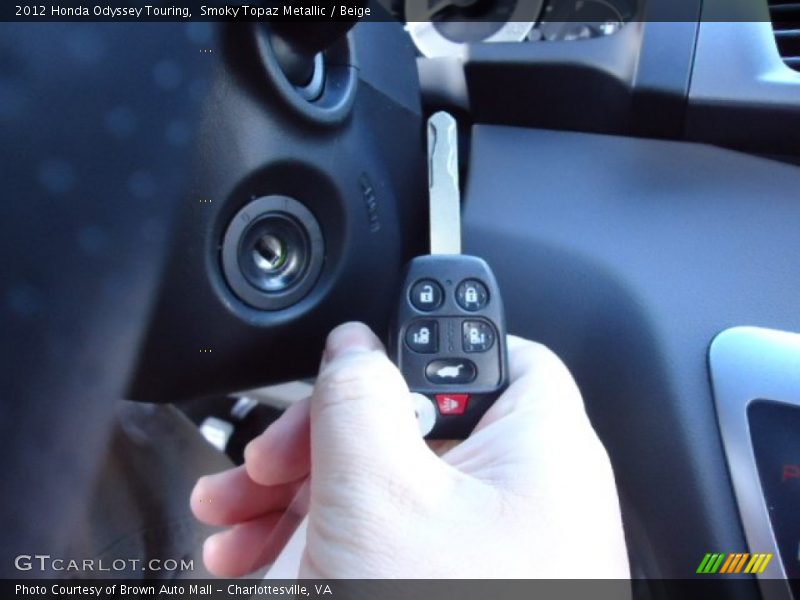 Smoky Topaz Metallic / Beige 2012 Honda Odyssey Touring