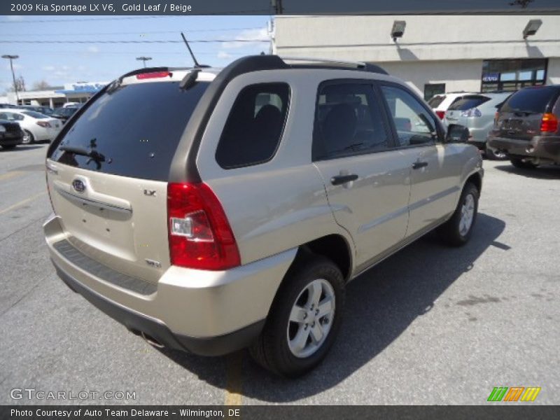 Gold Leaf / Beige 2009 Kia Sportage LX V6