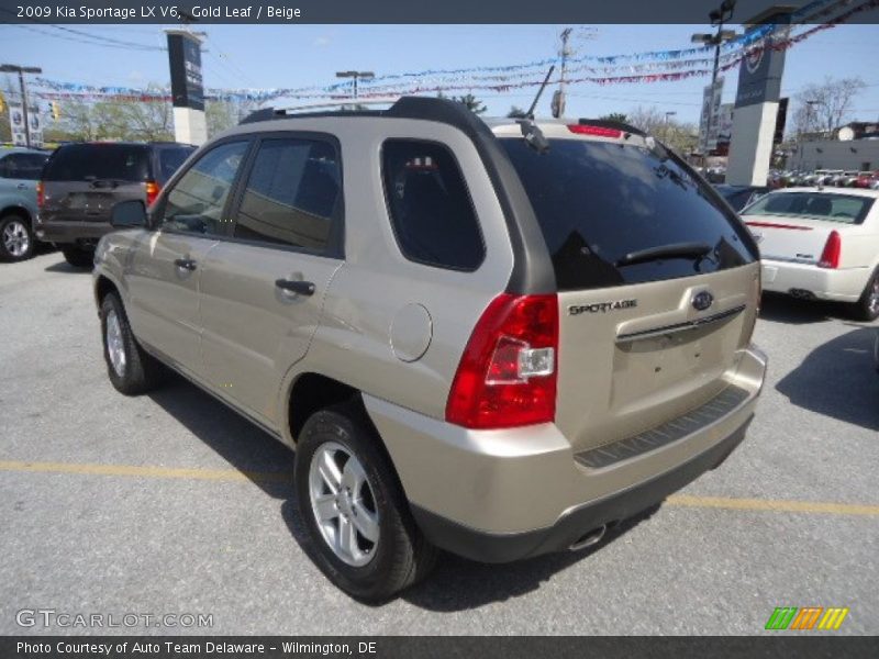 Gold Leaf / Beige 2009 Kia Sportage LX V6