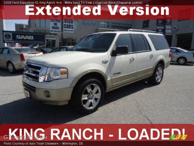 White Sand Tri Coat / Charcoal Black/Chaparral Leather 2008 Ford Expedition EL King Ranch 4x4