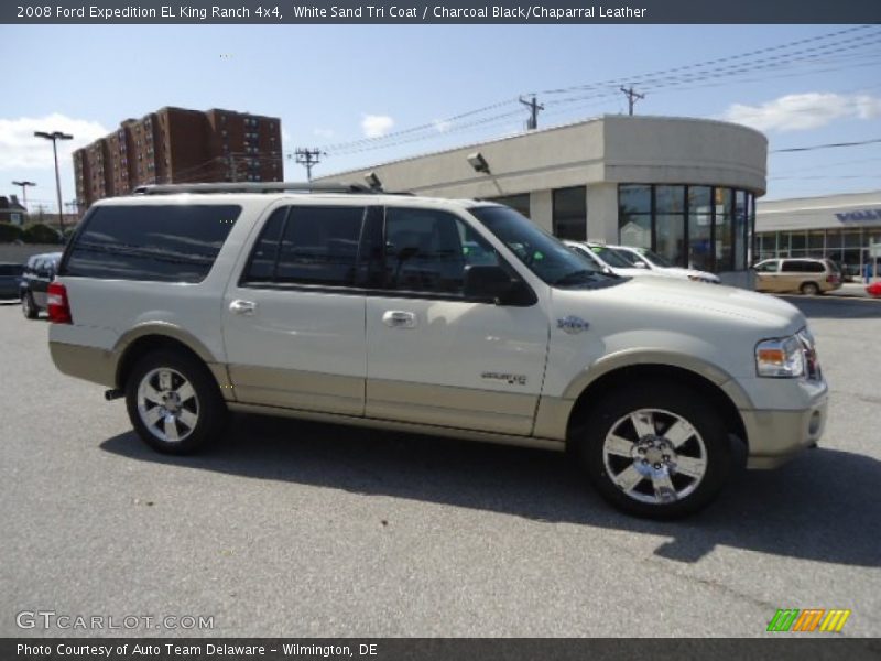 White Sand Tri Coat / Charcoal Black/Chaparral Leather 2008 Ford Expedition EL King Ranch 4x4