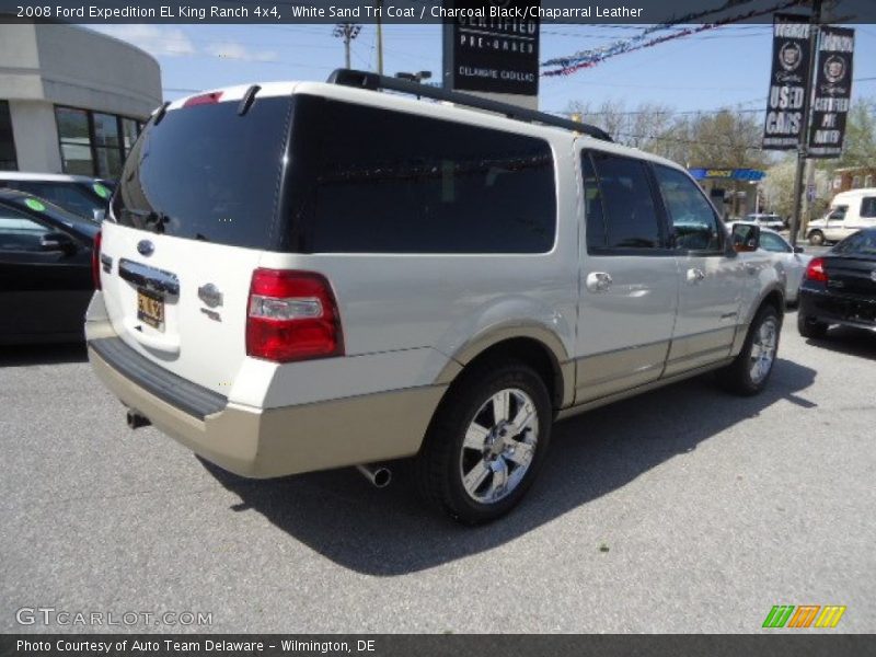 White Sand Tri Coat / Charcoal Black/Chaparral Leather 2008 Ford Expedition EL King Ranch 4x4