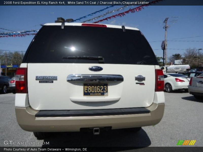 White Sand Tri Coat / Charcoal Black/Chaparral Leather 2008 Ford Expedition EL King Ranch 4x4