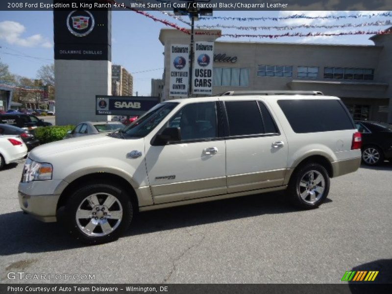 White Sand Tri Coat / Charcoal Black/Chaparral Leather 2008 Ford Expedition EL King Ranch 4x4