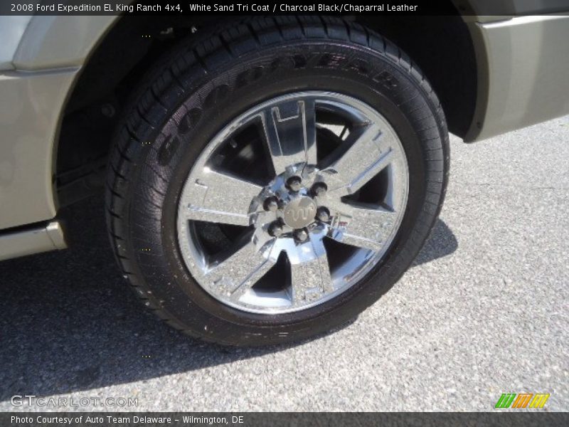 White Sand Tri Coat / Charcoal Black/Chaparral Leather 2008 Ford Expedition EL King Ranch 4x4