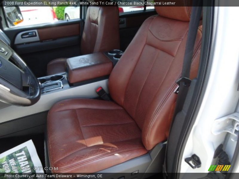 White Sand Tri Coat / Charcoal Black/Chaparral Leather 2008 Ford Expedition EL King Ranch 4x4