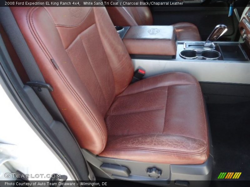 White Sand Tri Coat / Charcoal Black/Chaparral Leather 2008 Ford Expedition EL King Ranch 4x4