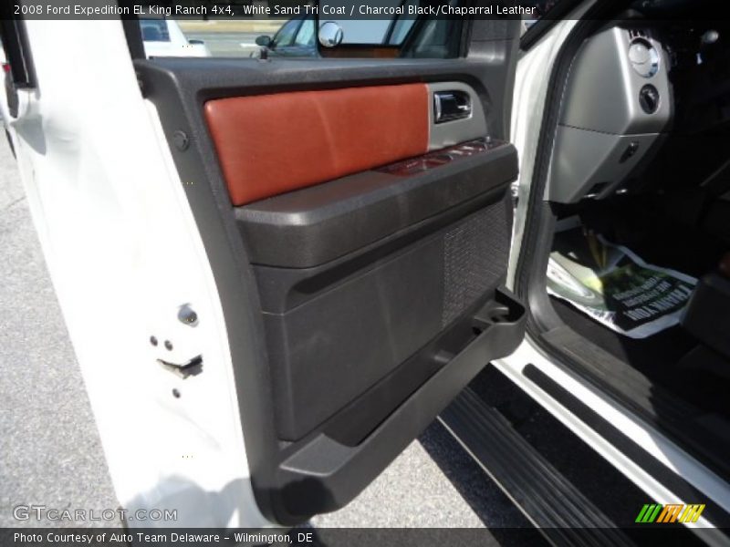 White Sand Tri Coat / Charcoal Black/Chaparral Leather 2008 Ford Expedition EL King Ranch 4x4