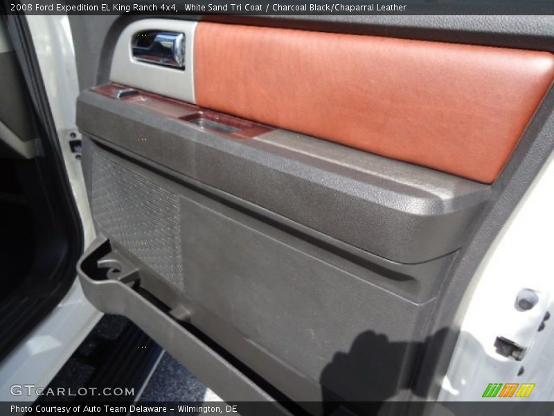 White Sand Tri Coat / Charcoal Black/Chaparral Leather 2008 Ford Expedition EL King Ranch 4x4