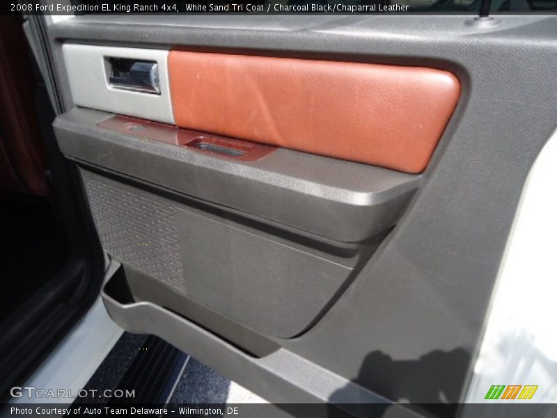 White Sand Tri Coat / Charcoal Black/Chaparral Leather 2008 Ford Expedition EL King Ranch 4x4